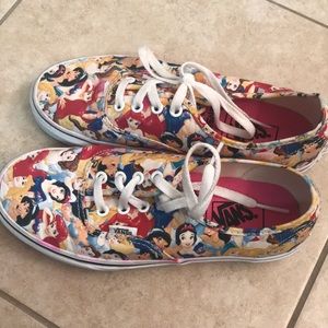 Disney princess size 6.5 women’s Vans